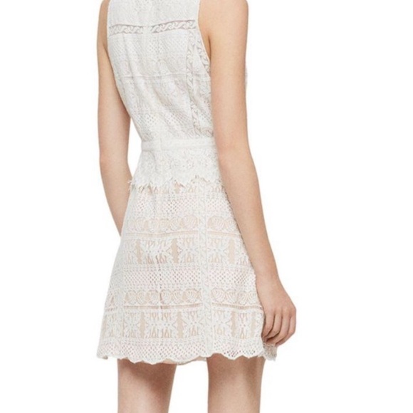 NWT ALLSAINTS Malia Lace Dress Embroidered Ivory All Saints Small Size 4 - Picture 2 of 16